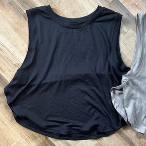 Yogalicious Black Sleeveless Tank Top